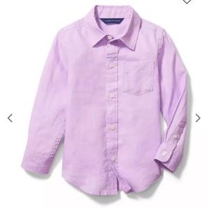3T Janie and Jack Linen Shirt (Purple)